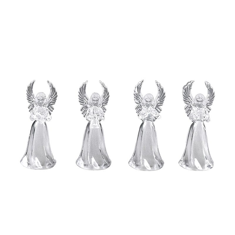 Set of 4 Angel LED Light with RGB Color Changing Lights (3*LR44 Battery included)