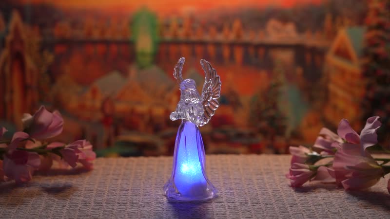 Set of 4 Angel LED Light with RGB Color Changing Lights (3*LR44 Battery included)