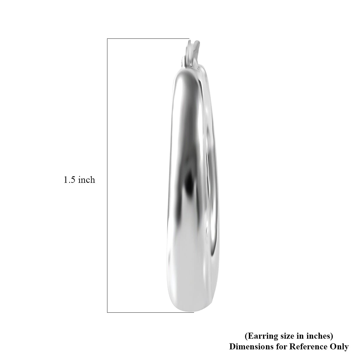 Sterling Silver Hoop Earrings 6.50 Grams