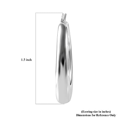 Sterling Silver Hoop Earrings 6.50 Grams