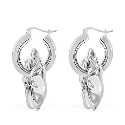 Sterling Silver Floral Earrings 11 Grams