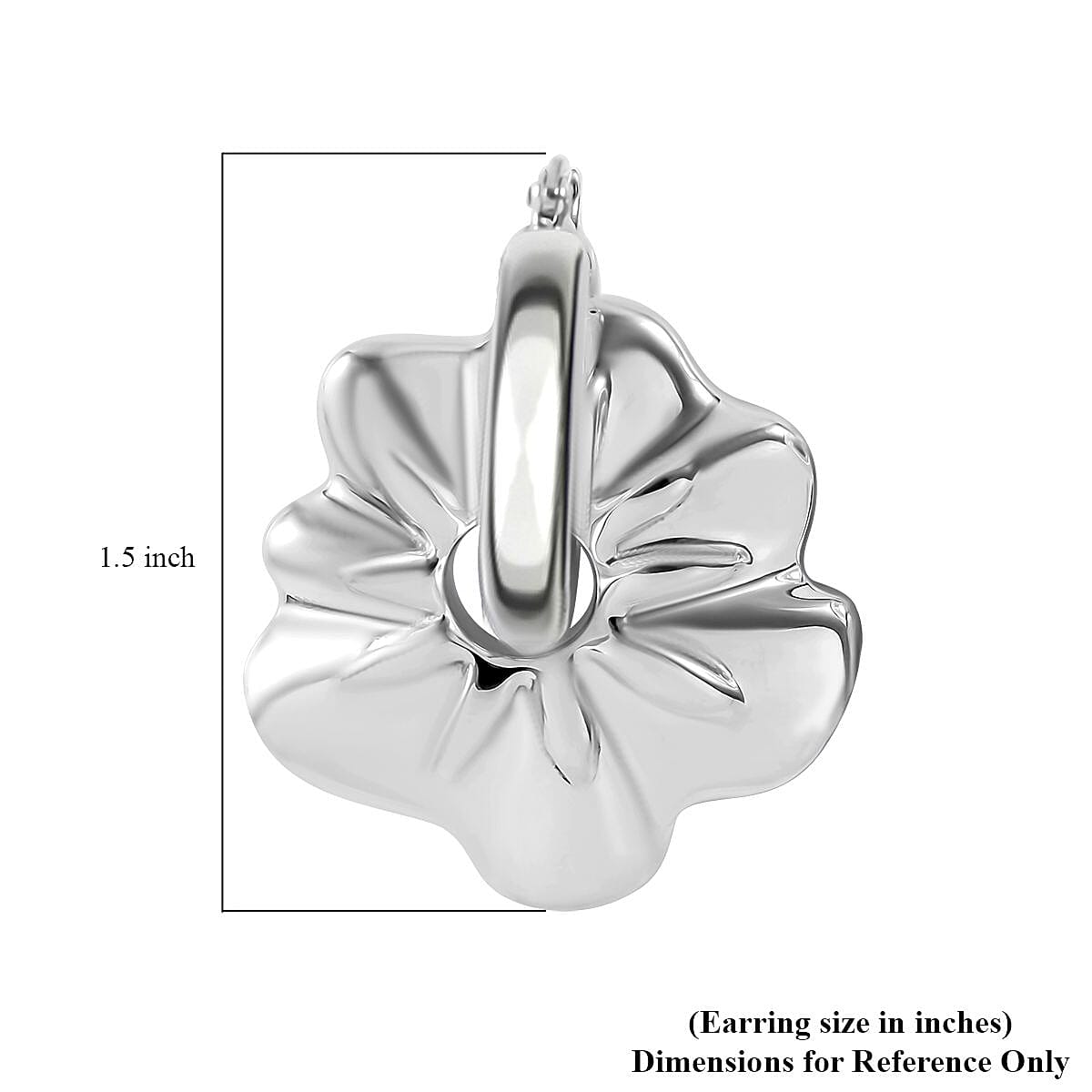 Sterling Silver Floral Earrings 11 Grams