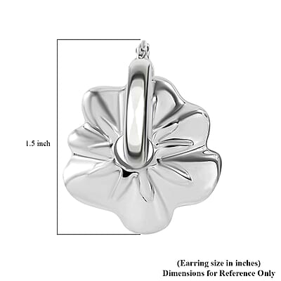 Sterling Silver Floral Earrings 11 Grams