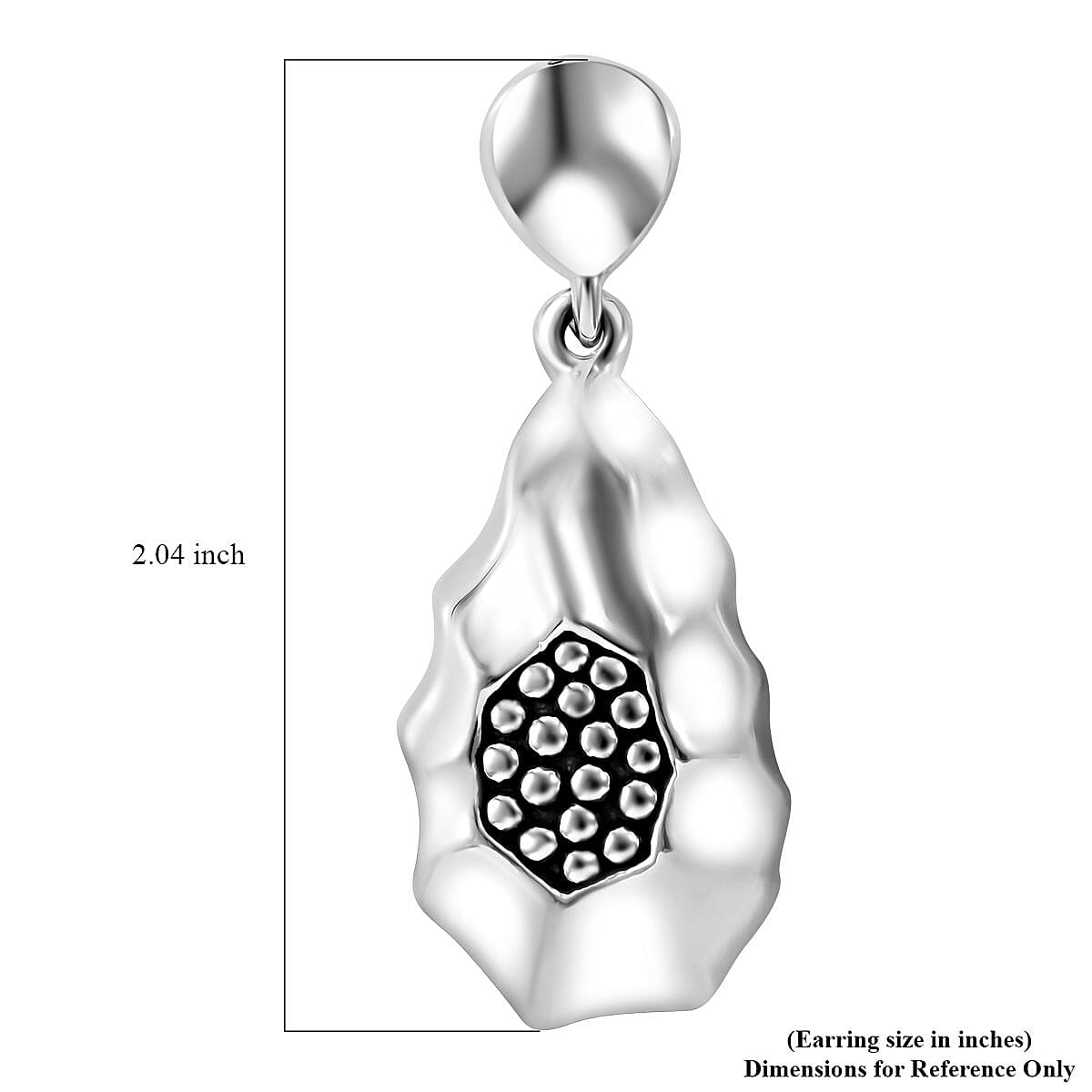 Sterling Silver Floral Drop Earrings 10.80 Grams