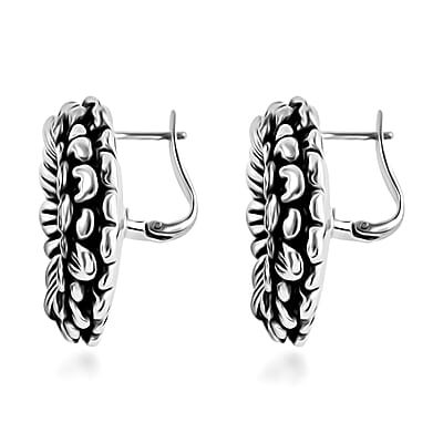 Sterling Silver Sunflower Earrings 15.25 Grams