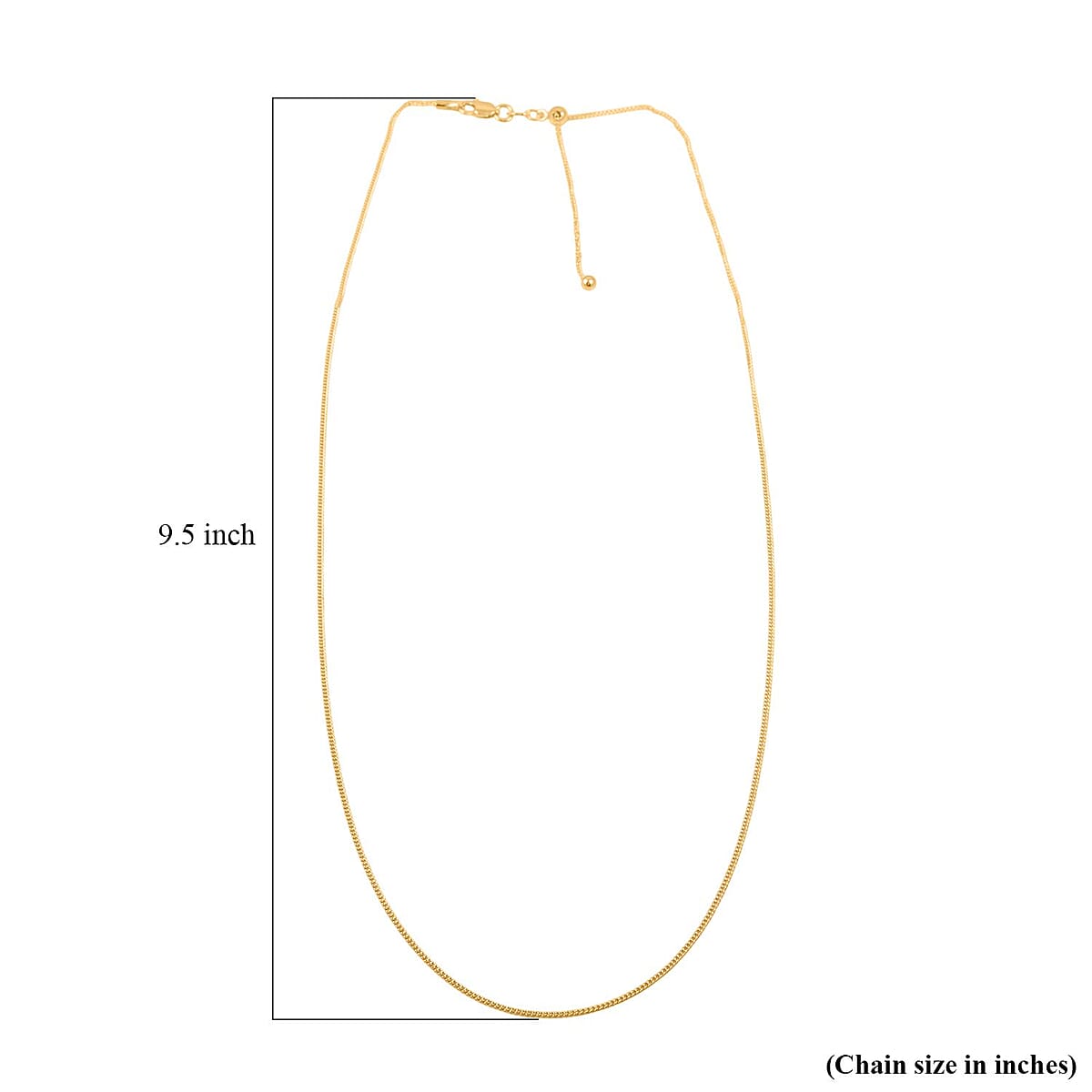 14K Yellow Gold Over Sterling Silver Necklace 24 Inches 2.60 Grams image number 4
