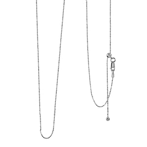 Sterling Silver Chain Necklace 24 Inches 2.60 Grams