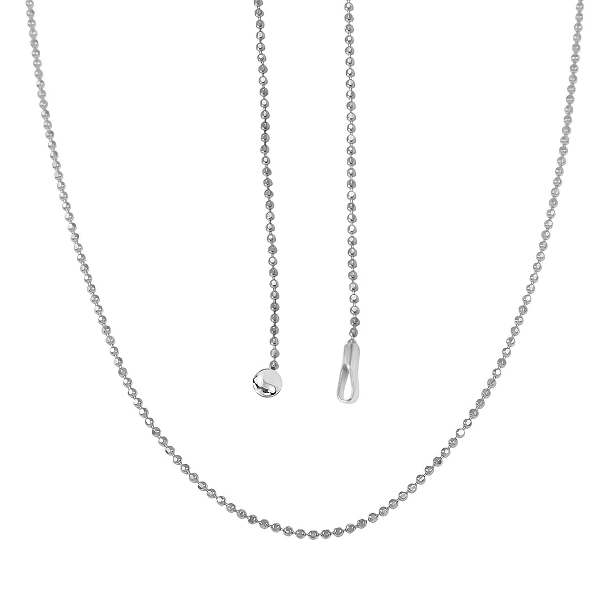 Sterling Silver Chain Necklace 24 Inches 2.60 Grams image number 2