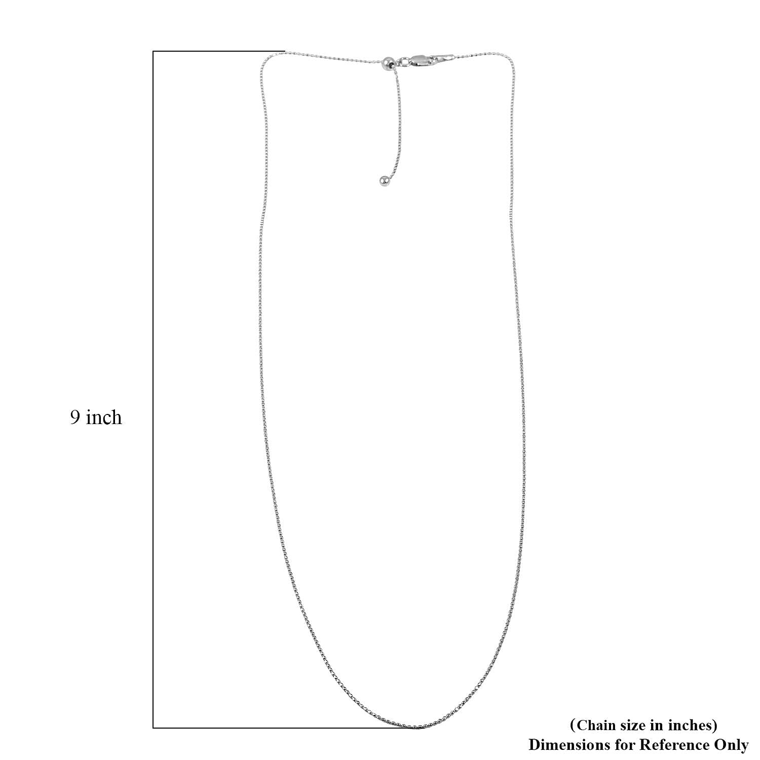 Sterling Silver Chain Necklace 24 Inches 2.60 Grams