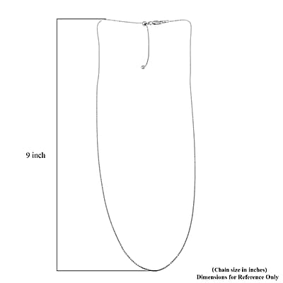 Sterling Silver Chain Necklace 24 Inches 2.60 Grams