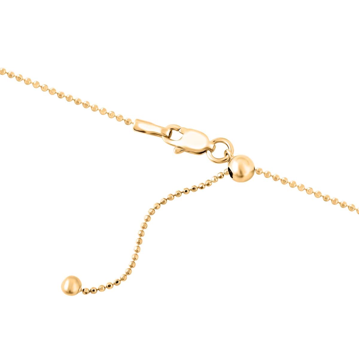 14K Yellow Gold Over Sterling Silver Chain Necklace 24 Inches 2.50 Grams image number 3