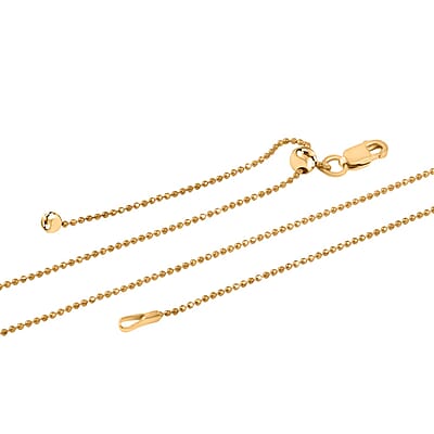 14K Yellow Gold Over Sterling Silver Chain Necklace 24 Inches 2.60 Grams