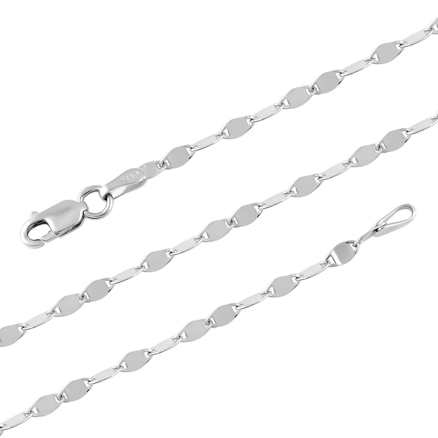 Sterling Silver Necklace 24 Inches 3.20 Grams