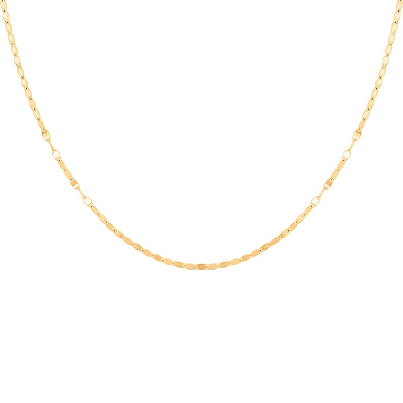 14K Yellow Gold Over Sterling Silver Necklace 24 Inches 3.20 Grams