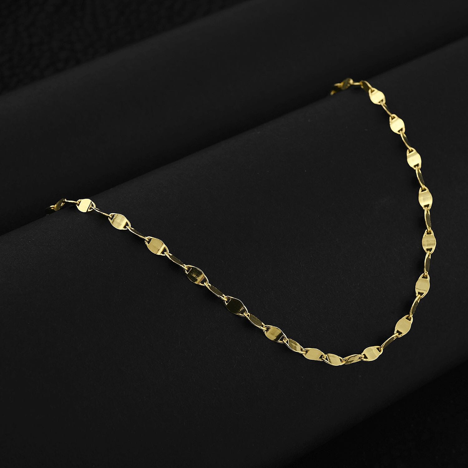 14K Yellow Gold Over Sterling Silver Necklace 24 Inches 3.20 Grams
