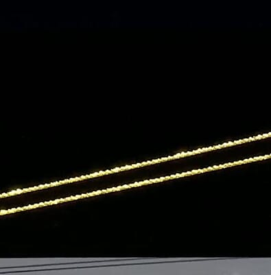 14K Yellow Gold Over Sterling Silver Necklace 24 Inches 3.20 Grams