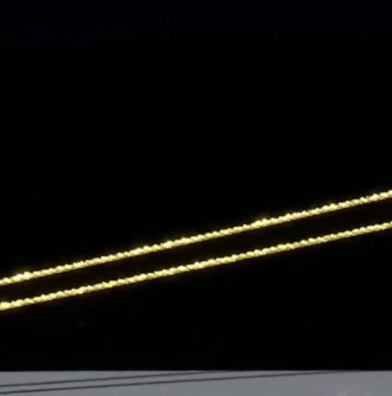 14K Yellow Gold Over Sterling Silver Necklace 24 Inches 3.20 Grams