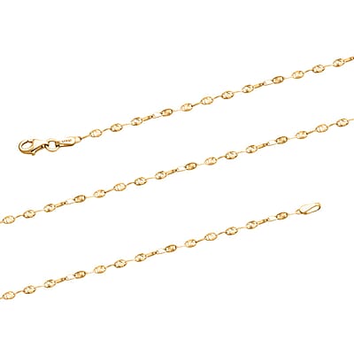 14K YG Over Sterling Silver Necklace 20 Inches 3.30 Grams
