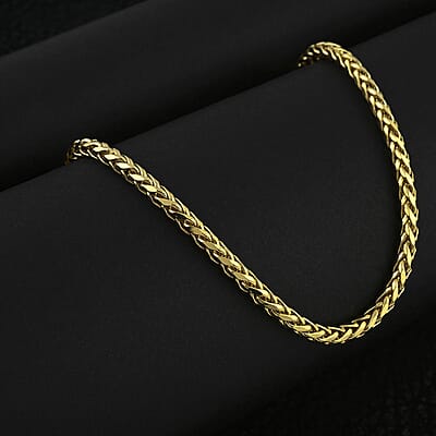 10K Yellow Gold 3mm Palma Necklace 30 Inches 12.50 Grams