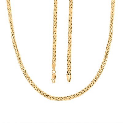 10K Yellow Gold 3mm Palma Necklace 30 Inches 12.50 Grams