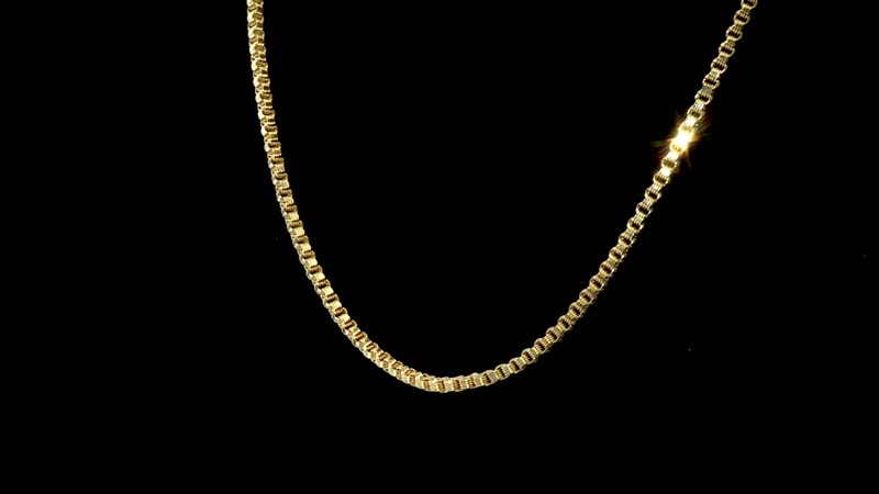 10K Yellow Gold 3.4mm Box Alexander Necklace 24 Inches 10.80 Grams