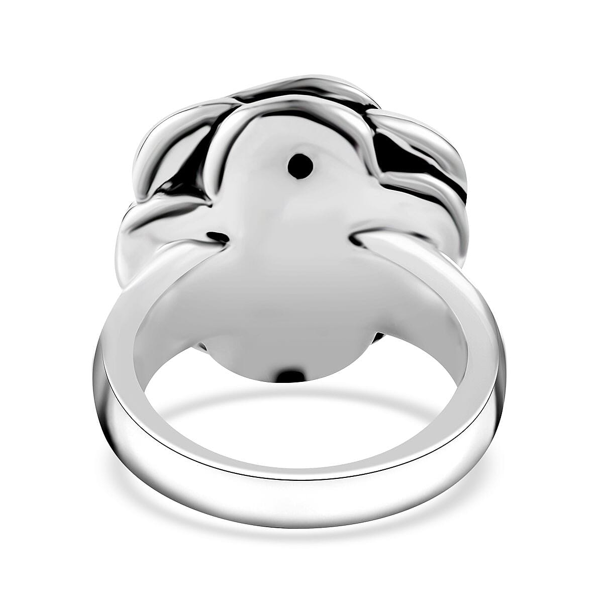 Sterling Silver Rose Flower Ring (Size 10.0) 4 Grams