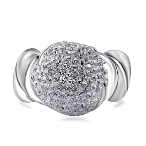 Austrian Crystal Ring in Sterling Silver (Size 7.0)