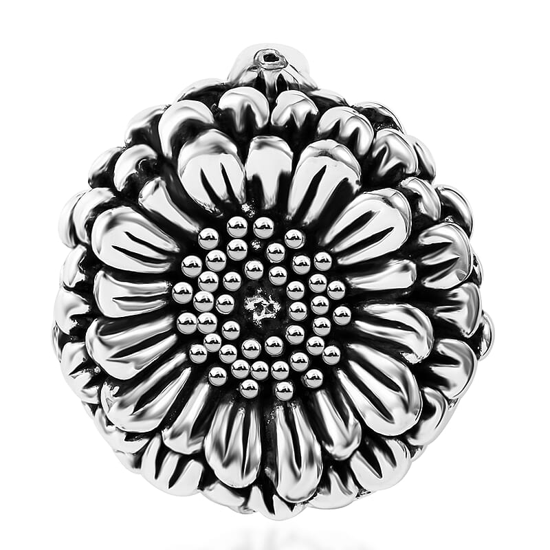 Sterling Silver Sunflower Pendant 6.50 Grams