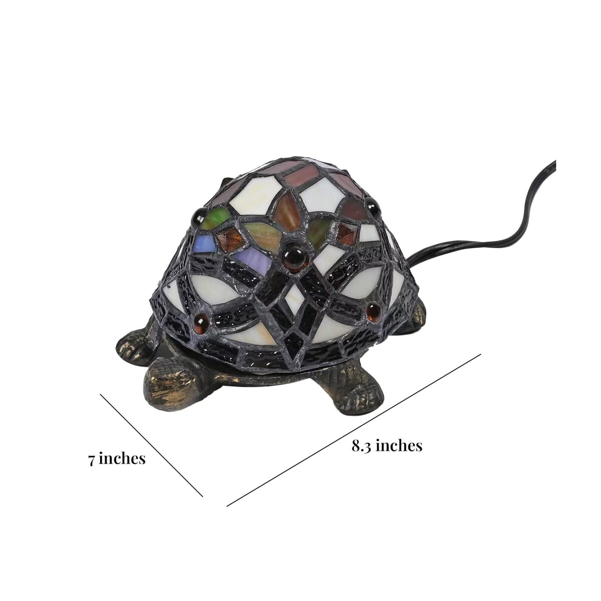 Resin Tiffany Style Turtle LED Table Lamp (E12 Bulb Not Included) image number 6
