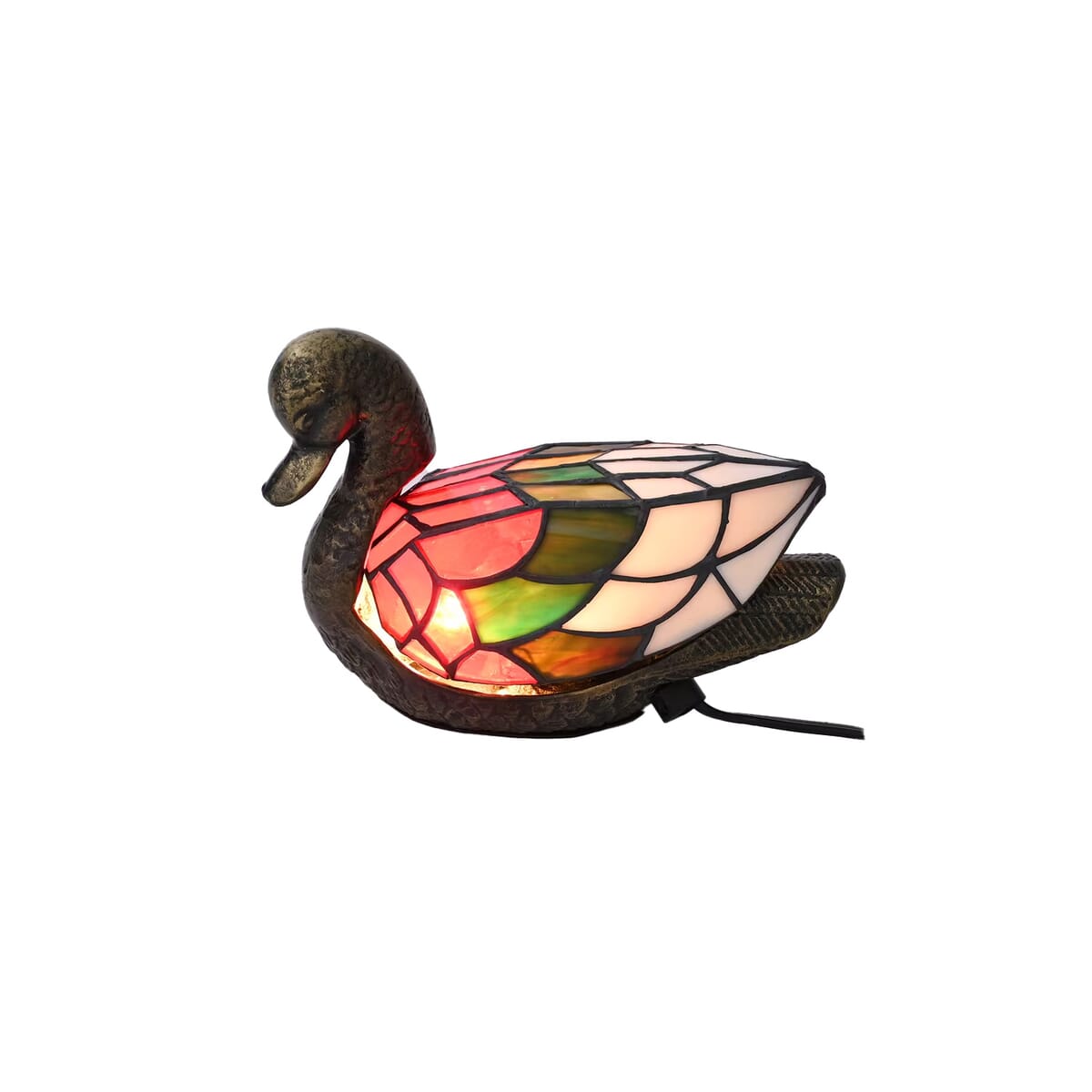 Resin Tiffany Style Duck LED Table Lamp (E12 Bulb Not Included) image number 6