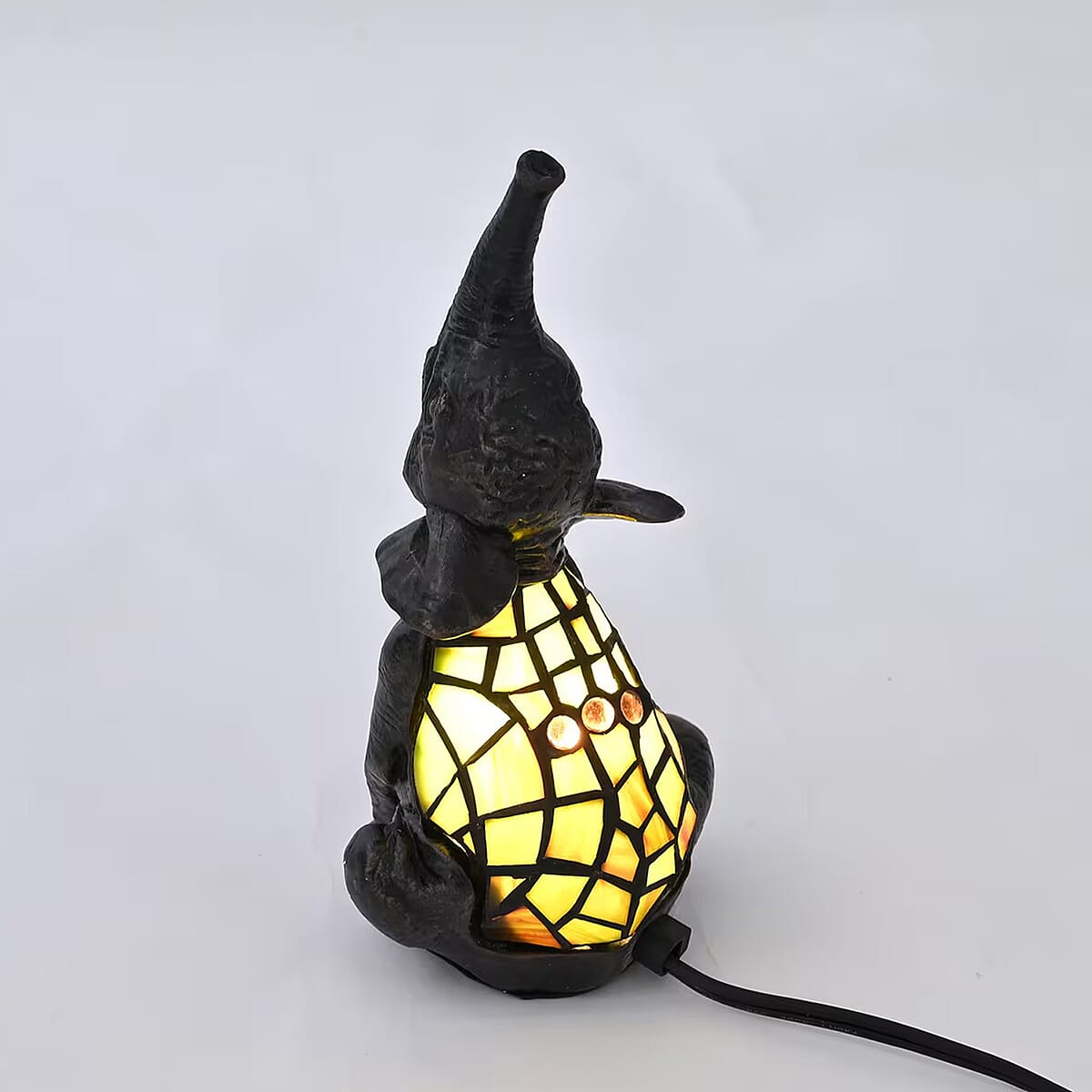Resin Tiffany Style Elephant LED Table Lamp (E12 Bulb Not Included) image number 6