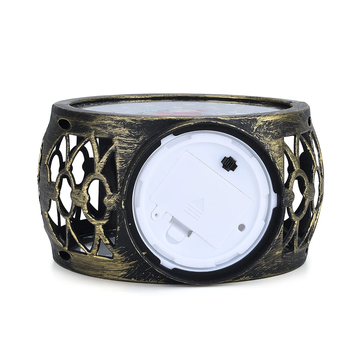 Golden Hanging Lantern Desk Decor with LED Light (7.09"x3.74"x9.85") (3xAAA Not Included) image number 4