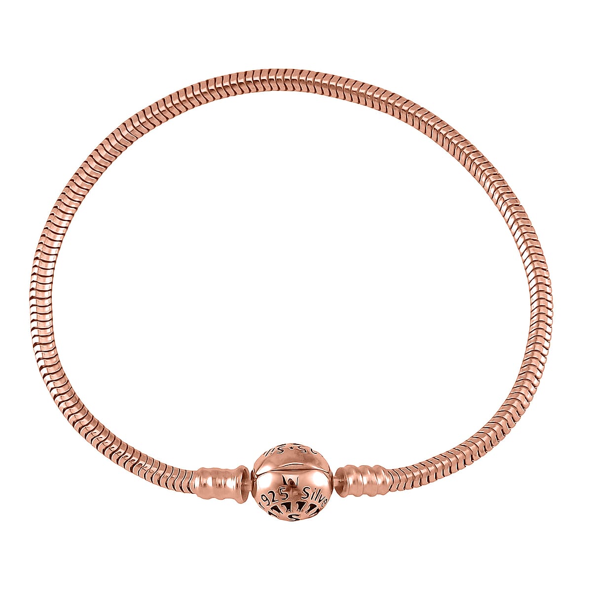 Hollow Bracelet in 14K Rose Gold Over Sterling Silver (7.25 In) 8.15 Grams image number 2