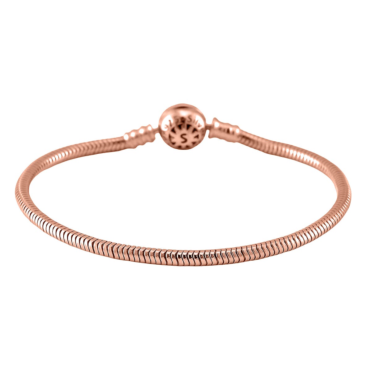 Hollow Bracelet in 14K Rose Gold Over Sterling Silver (7.25 In) 8.15 Grams image number 3