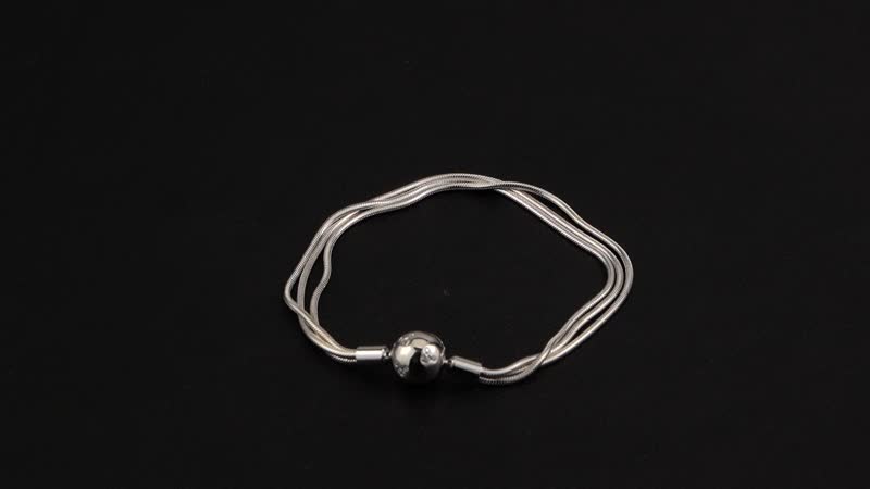 Simulated Diamond Bracelet in Rhodium Over Sterling Silver (7.25 In) 0.10 ctw