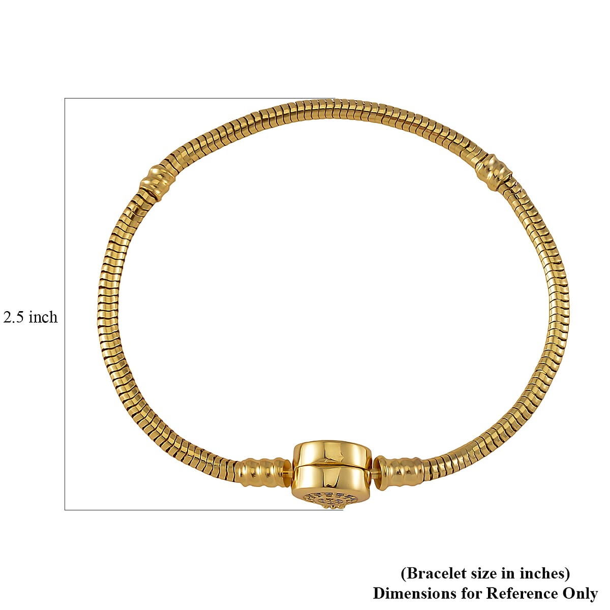 Simulated Diamond Bracelet in 14K Yellow Gold Over Sterling Silver (7.25 In) image number 4