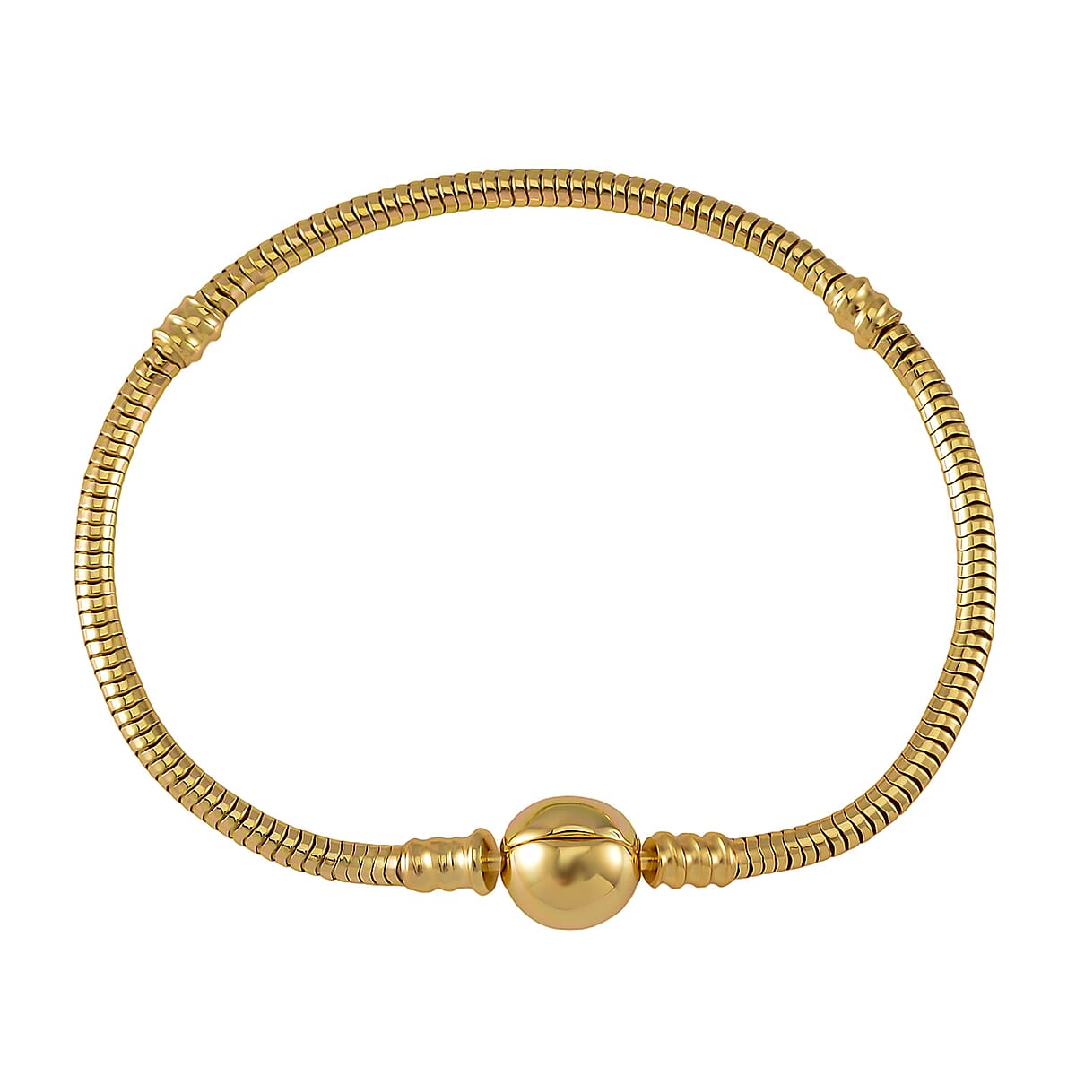 Hollow Bracelet in 14K Yellow Gold Over Sterling Silver (7.25 In) 8.70 Grams image number 2