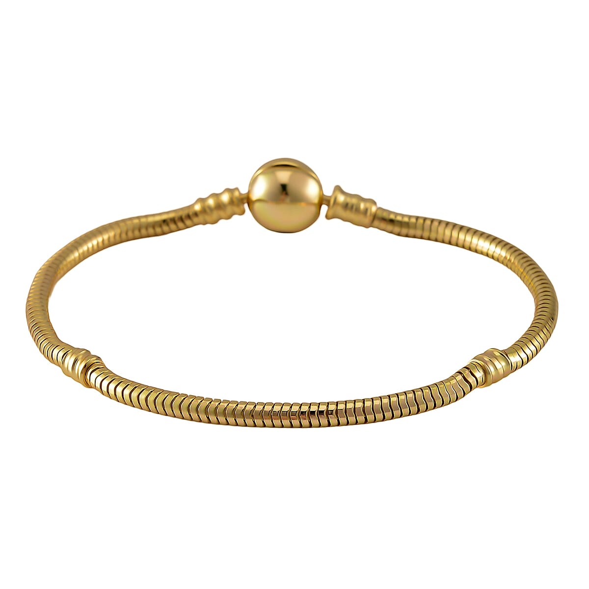 Hollow Bracelet in 14K Yellow Gold Over Sterling Silver (7.25 In) 8.70 Grams image number 3