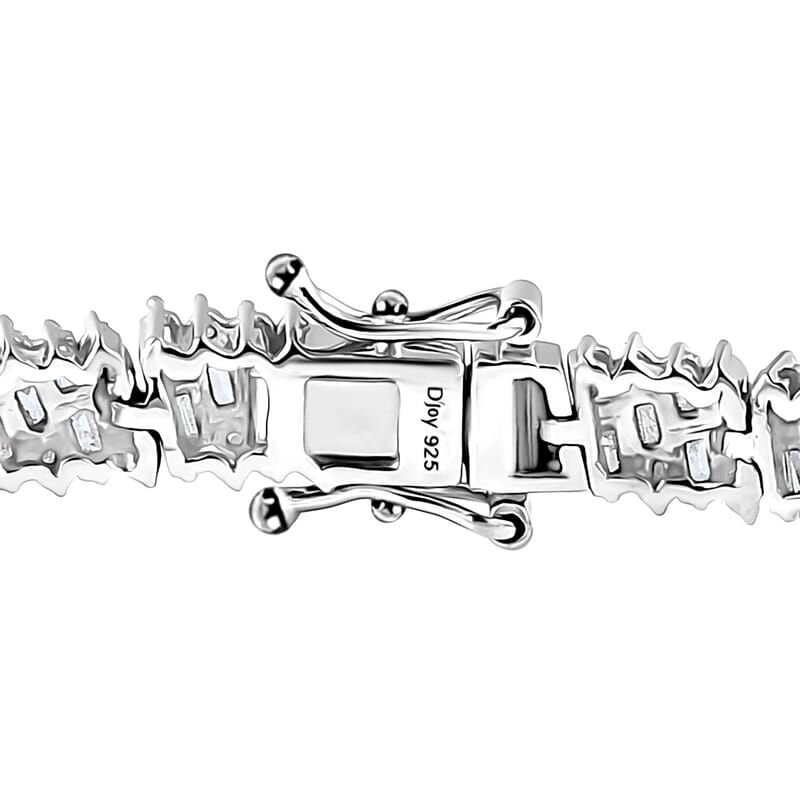 D'Joy Diamond Bracelet in Rhodium Over Sterling Silver (7.25 In) 5.00 ctw