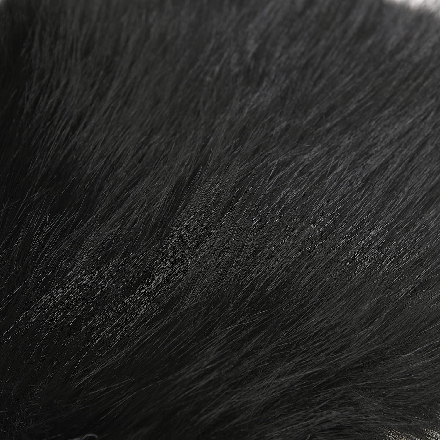 Black Knitted Faux Fur Warm and Comfortable Bucket Hat (56-59 cm Head Circumference)