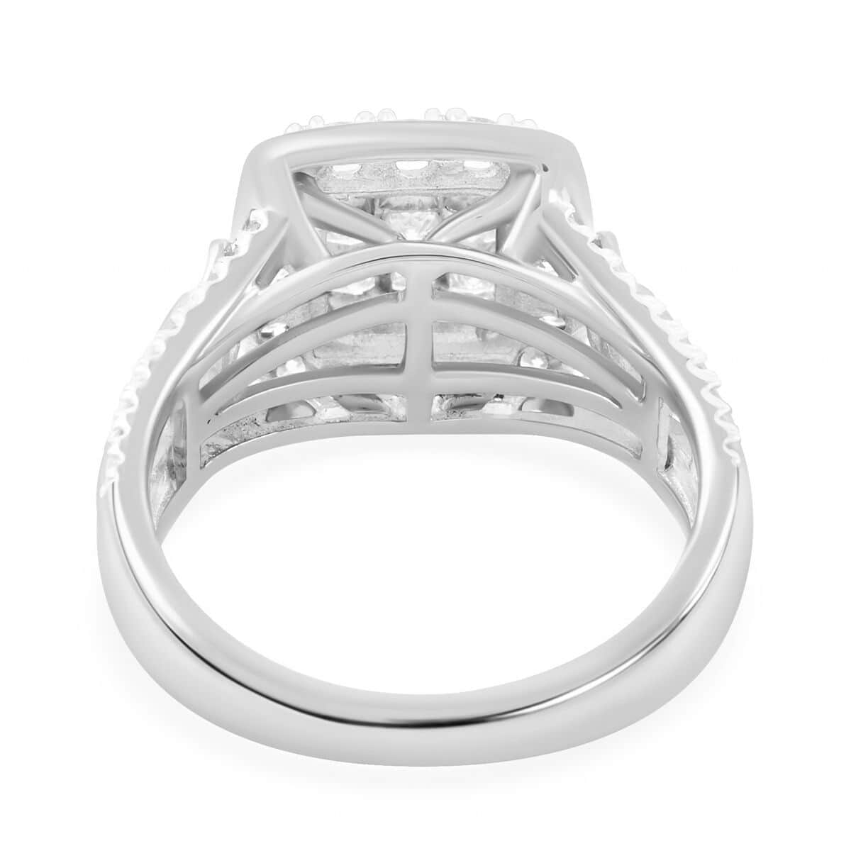 NY Closeout 14K White Gold SI - I1 Diamond Ring (Size 6.0) 6.25 Grams 1.50 ctw image number 4