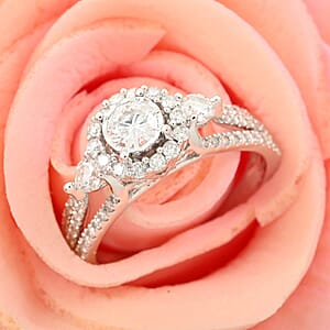 14K White Gold Diamond G-H I1 Ring (Size 6.0) 1.00 ctw