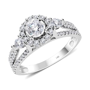 14K White Gold Diamond G-H I1 Ring (Size 8.5) 1.00 ctw