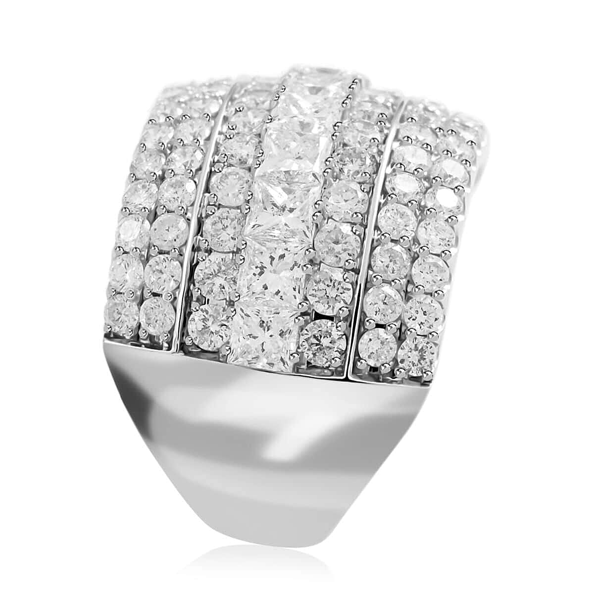 14K White Gold Diamond (G-SI2) Ring (Size 12.0) 7.20 Grams 3.00 ctw