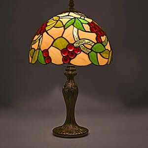 Tiffany Style Lamp Shade with Multi Color Butterfly Pattern 10 (E26 Bulb Not Included)