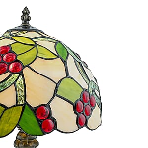 Tiffany Style Lamp Shade with Multi Color Butterfly Pattern 10 (E26 Bulb Not Included)