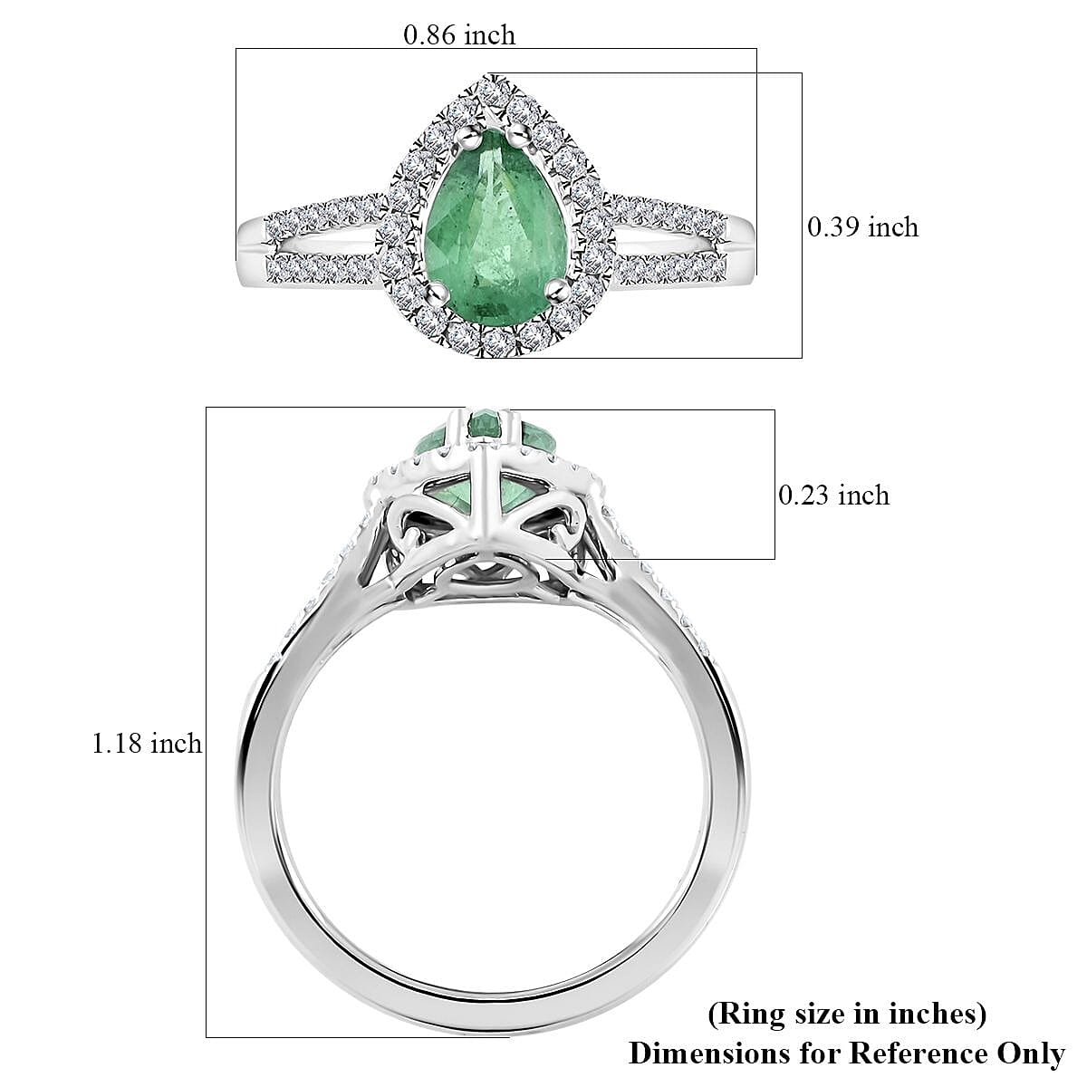 Certified & Appraised Rhapsody AAAA Gemfield Emerald and E-F VS Diamond 1.00 ctw Ring in 950 Platinum (Size 10.0) 6 Grams