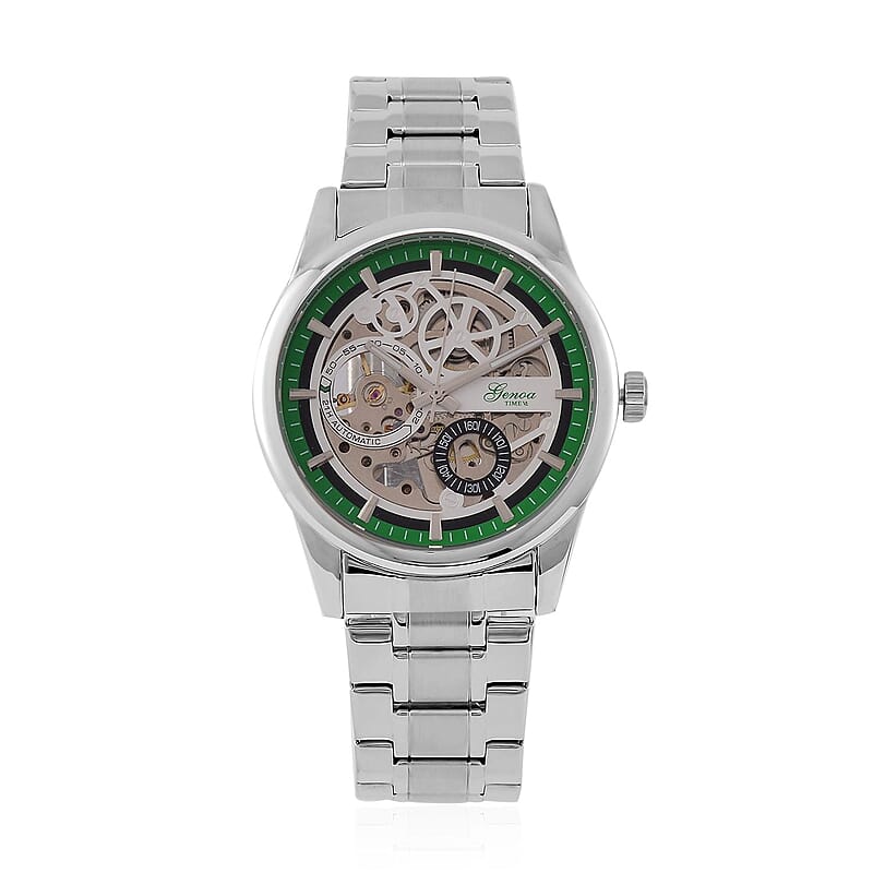 Genoa Automatic Mechanical Movement Watch in Stainless Steel