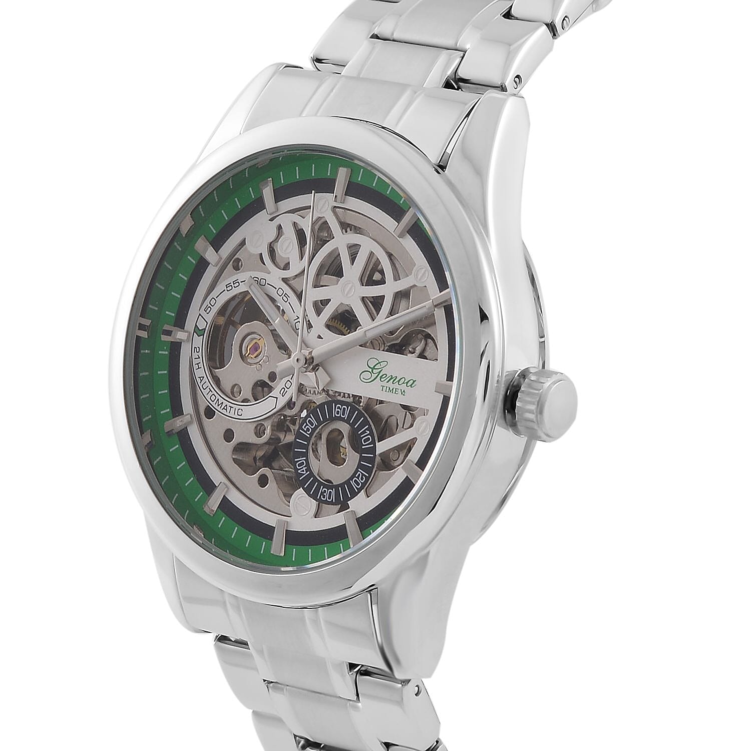 Genoa Automatic Mechanical Movement Watch in Stainless Steel