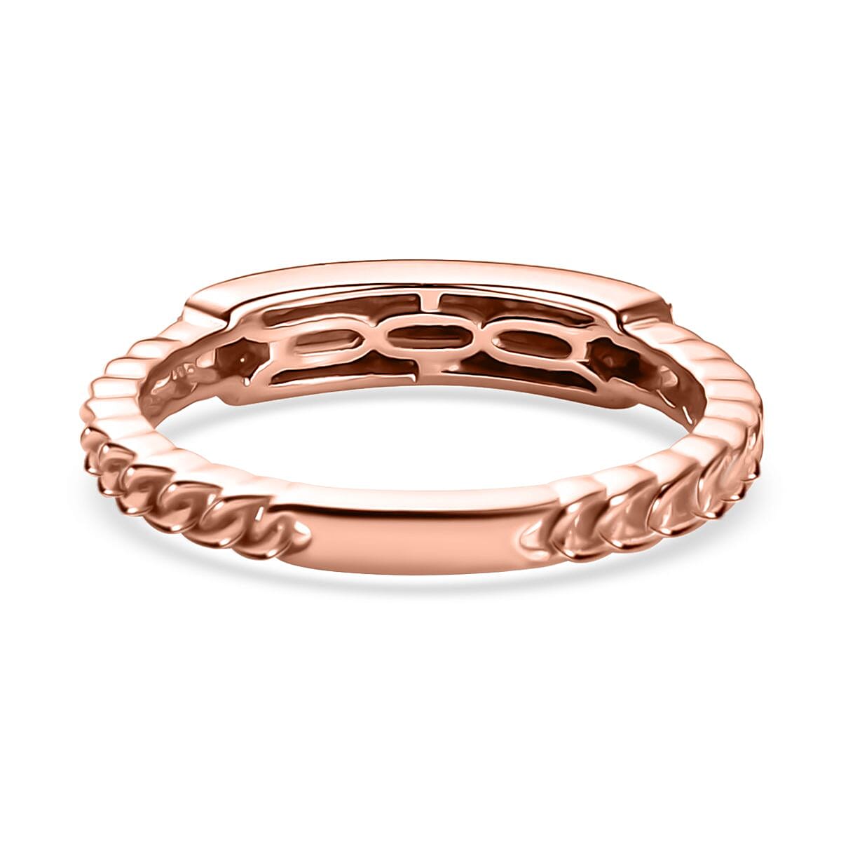 Natural Pink Diamond (I3) Ring in 18K Vermeil RG Over Sterling Silver (Size 10.0) 0.25 ctw image number 4